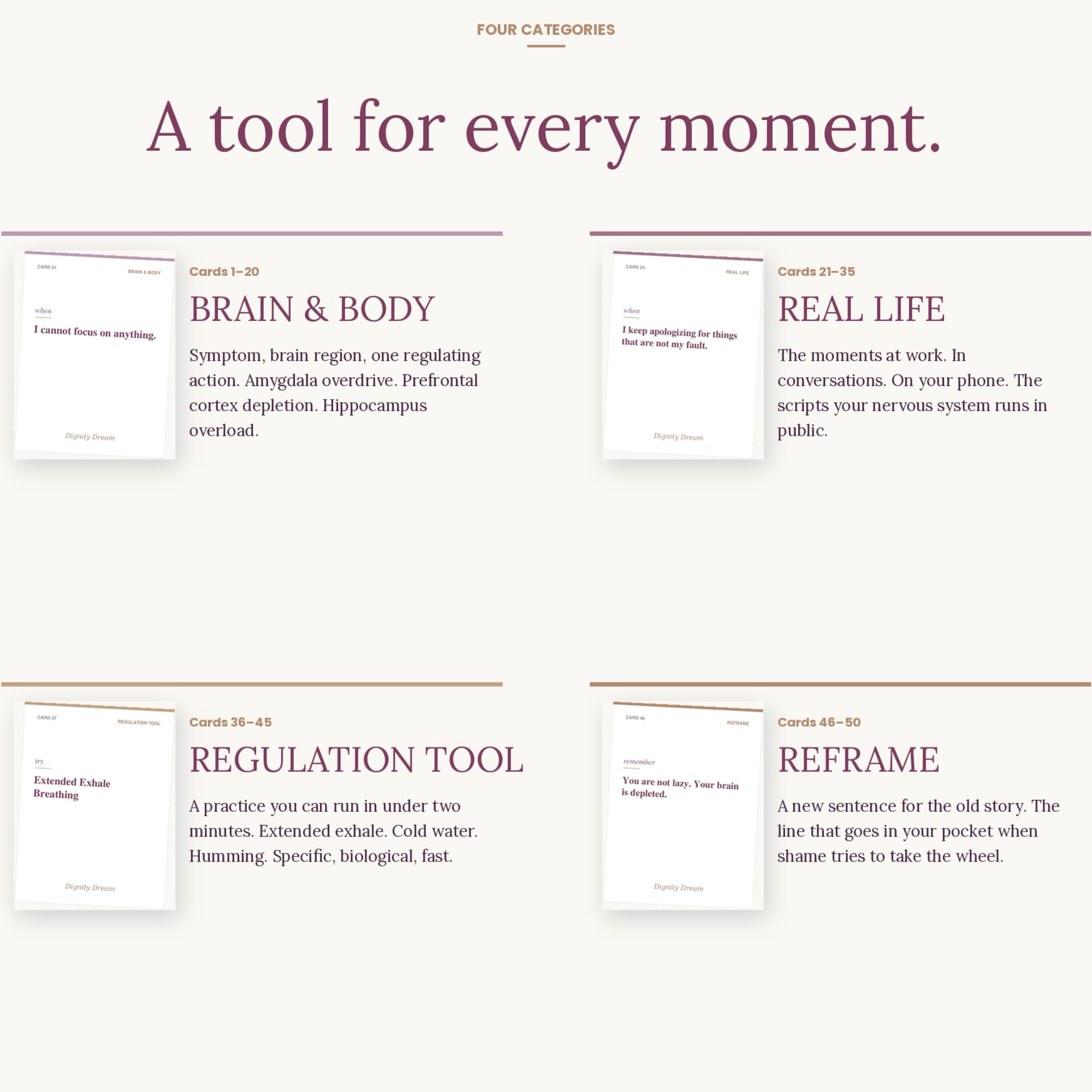 50 Neuroscience-Based Coping Cards-PDF - DignityDream